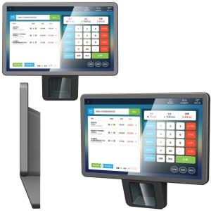 China Capacitive Touch Android POS With Built-in Laser Scanner For Supermarket Checkout factory
