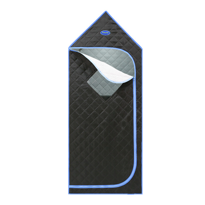 Black Portable Full Body Sauna Tent 1 Person Spa Sauna Room