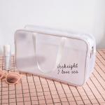 Pure Color Travel L34*H20 Cm Portable Cosmetic Vanity Bag