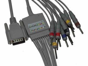 China Cardiomaq 10 Lead ECG Cable For 100H 300H 600H 1200H EKG Machine factory