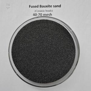 China Lost wax casting sand fused bauxite sand ceramsite foundry sand beads AFS fused ceramic sand 40-70 mesh factory