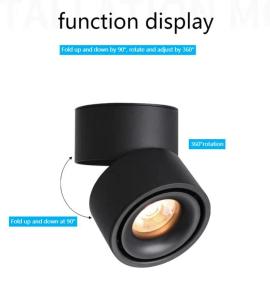 China High Pressure Sodium LED Grille Spotlight 7Ｗ Ceiling Adjustable factory