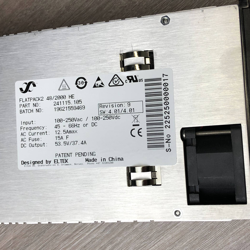 2000W 48V Modular Rectifier Flatpack2 48/2000 HE For 5G Telecom Network Equipment