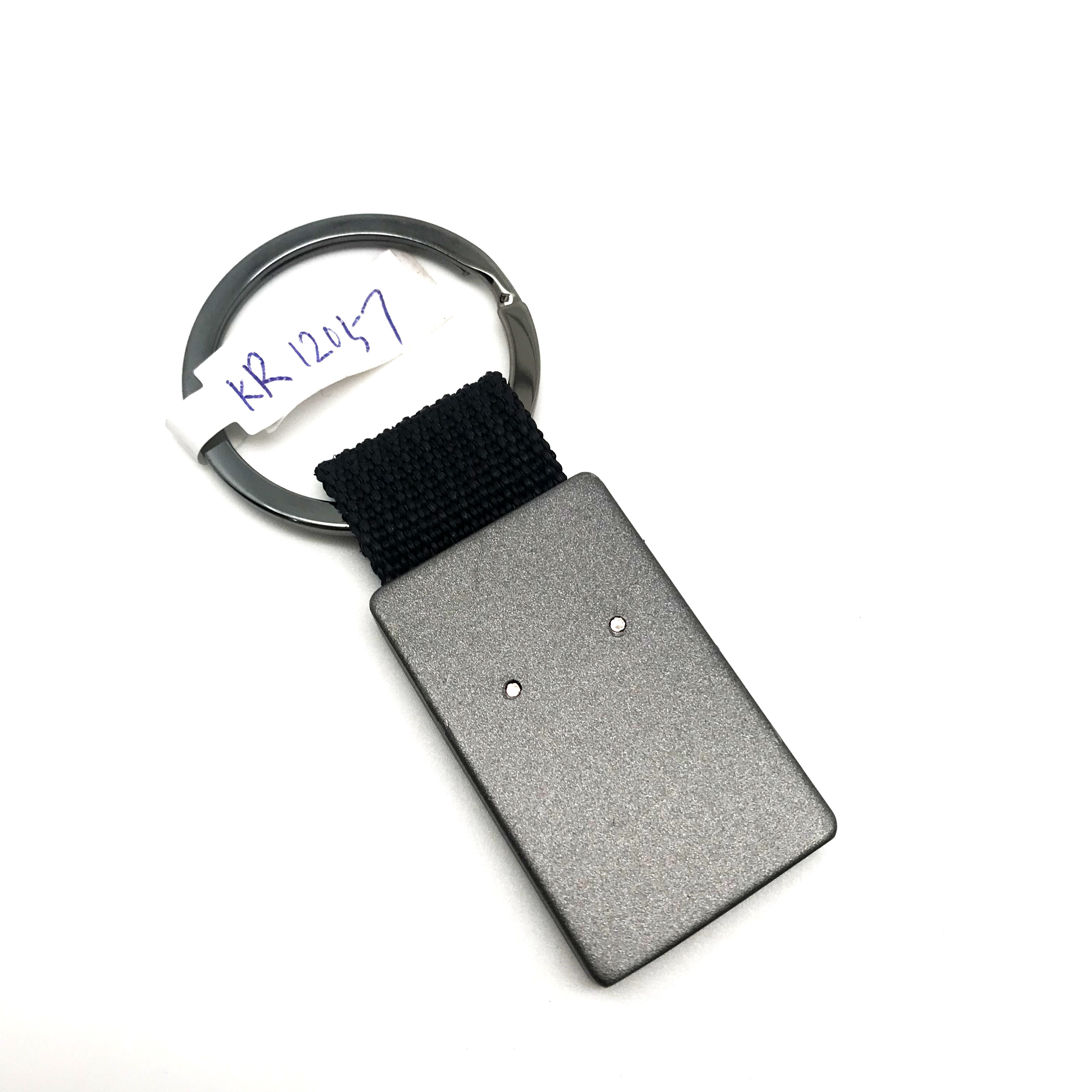 Zinc Alloy Metal Keychain Holder with Black Gun Finish for OEM/ODM Performance