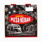 Food Packaging Carton 14 Inch Pizza Boxes Individual Packing Matt Lamination