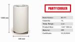 Commercial Party Cooler Fridge Can Shape Compressor Cooling System