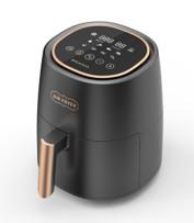 China Black 1.4kw High Temperature Air Fryer , 4.5L 4 Quart Air Fryer factory