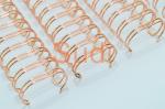 Electroplated Rose Gold 1/2" Twin Loop Binding Wire