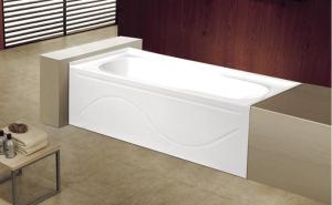 China cUPC apron cheap acrylic bathtub 3 sides tile flange 4mm pure acrylic sheet factory