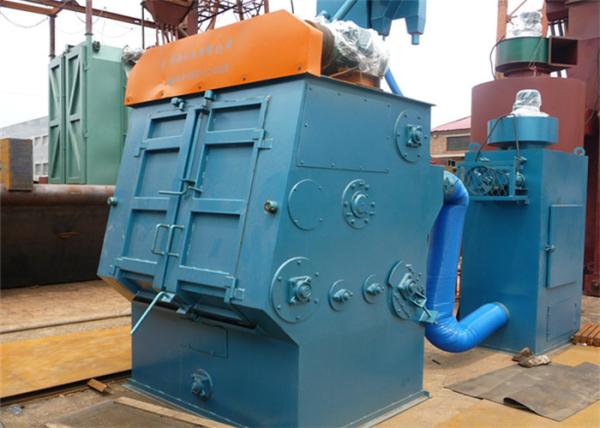 13kw Tumble Belt Shot Blasting Machine , Industrial Shot Blaster Descaling