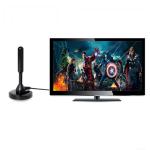 Outdoor Indoor HDTV Black ABS TV antenna for moderate and weak/rural signal