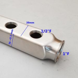 China Stainless Steel Pex Radiant Heating Bar Manifold 5 Port factory