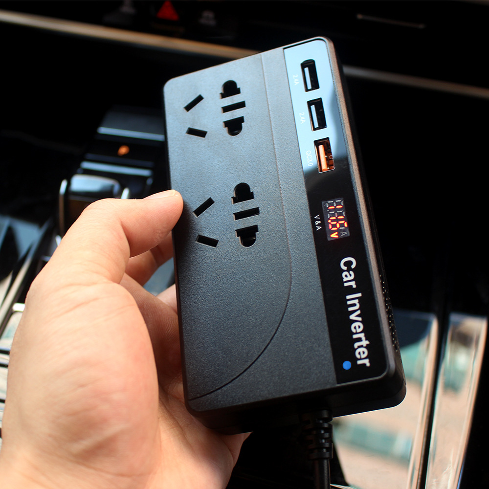 150 Watt Car Inverter Car Charger With 3 In 1 Retractable Usb Cable Car Battery Charger Jump Starter 12V 24V 40A