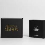 Custom Black Mailer Box With White Silk Screen Logo Strong E Corrugated Shipping