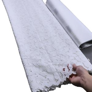 China Cord Mesh 100% Cotton Embroidered Bridal Lace cord lace factory