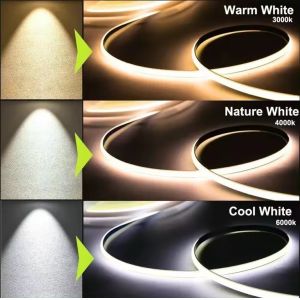 High End 20m COB LED Strip 480leds No Voltage Drop 3OZ PCB 500lm For 50000