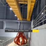 China's high quality and low price 20 ton garbage grab bridge double beam crane,