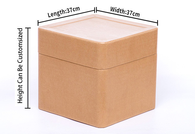280gsm Size Custom Square Fiber Drum Fiber Drum Barrel For Flexible Packaging Solutions