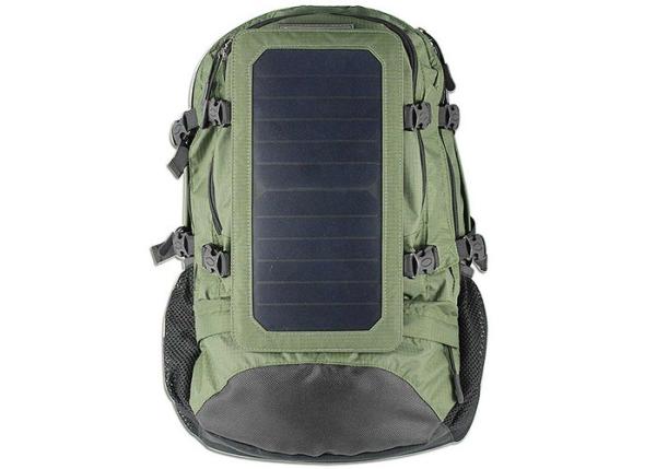 Men 25L Fashion Solar Cell Backpack Nylon Inside Material Anti Theft Multifuncti