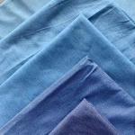 Vintage Hole Ripped Washed Cotton Polyester Spandex Denim Fabric