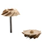 Industrial PEEK Plastic Machining Impeller Machined Parts Lightweight High