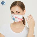 Non Woven Face Machine Party Cotton Masks Printed 3 Ply Mask disposable face