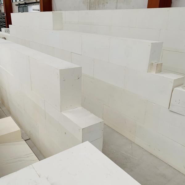Glass Furnace High Alumina Block with Alumina Cement and White Corundum Dense