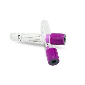 China 16mm EDTA Vacutainer Blood Collection Accessories Purple Top Blood Collection Tube factory