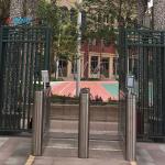 AC220V Power Supply Glass Swing Turnstile for Employee Entrance Security