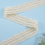 Embroidery Bridal Wedding Cotton Lace Trim Milk Shreds White