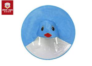 China Blue Color Children Duck Raincoat Umbrella , Rain Poncho Umbrella Hat Multi - Size factory