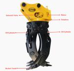 High-quality Timber Grabs For Excavators 400kg Attachment 360° Roating Grapple