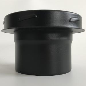China Black Powder Coating Double Wall Stainless Steel Chimney Pipe Corrosion Resistant factory