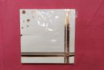 3Ply Gold Foil hand Stamped Napkin With Your Own Design