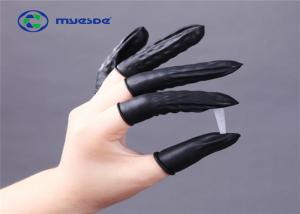 China Dust Free Natural Rubber Finger Cots For Electronic Industry Clean Room factory