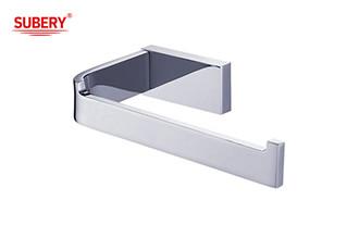 Brass sing toilet roll paper holder glass bathroom high quality chrome color OEM