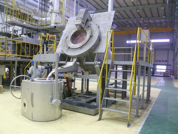 930 KG 880mm Ingot Small Electric Aluminium Melting Furnace Aluminum Fast