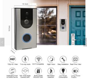 China Waterproof Intercom Ring Doorbell Pro 200m Range MP3 Downloadbale USB Wireless doorbell factory