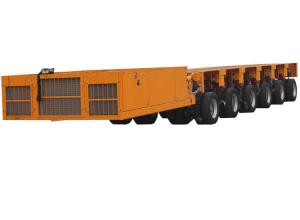 China Self Propelled Modular Transporter Truck Trailer For Cross Arm Suspension Systems factory