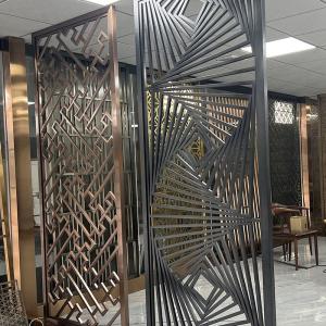 China High End Wall Art Stainless Steel Divider Screen Partition For Bedroom Design factory
