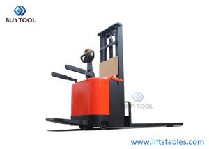 China Full Electric Motorized Pallet Jack 1 Ton Lifting Height 3000mm For Warehouse factory