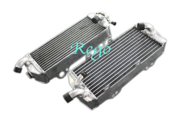 Custom Brazed Aluminum Motorcycle Radiator For KTM400 / 450 / 525 SX / MXC / EXC