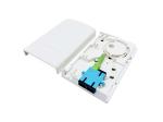 2 Core Mini FTTH Fiber Optic Distribution Wall Outlet Faceplate ABS Plastic