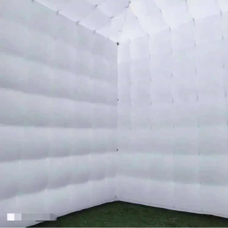 White Inflatable Structures Exhibition Tent White Large Inflatable Show Cube Tent for Advertising Events