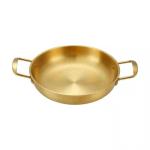High Quality Silver Stainless Steel Cooker Flat Bottom Cooking Fry Pot Mini
