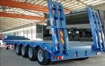 Heavy Mechanical Suspension Lowboy Semi Trailer 100 Ton 4/6 Axles for Equipment