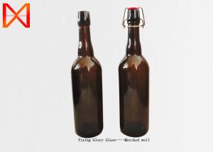 China Healthy Material Glass Beer Bottles Hand - Made Reusable Wide Application factory