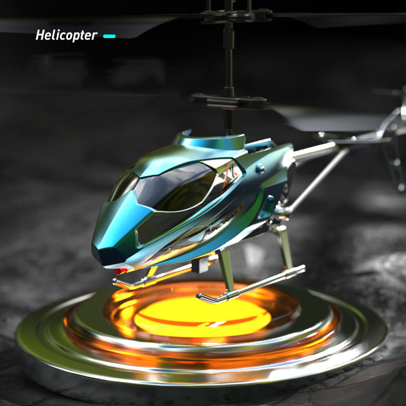 Crash Resistant 3.5-inch Remote Control Helicopter USB Charging for Plastic Flying Toys