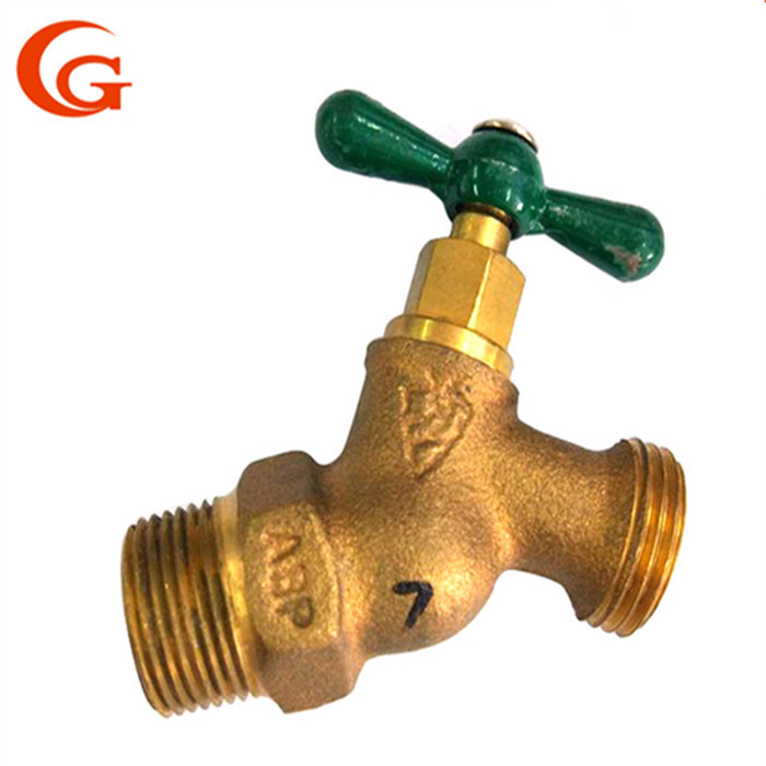 Garden 1/2'' 3/4" Brass Water Faucet With One Word Handle