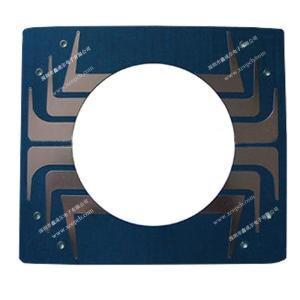 China Communications Transceiver Rogers PCB Blue Solder Mask High Frequency 100 * 100mm factory